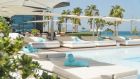 Hotel Pool with sunbeds at Nikki Beach Resort Spa Dubai