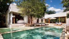 Presidencial Pool and Terrace at Chable Yucatan