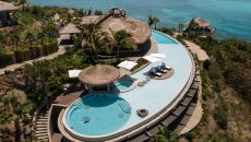 The Point Estate Pool aerial