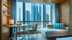 King Deluxe Room Canton Tower River View at Conrad Guangzhou
