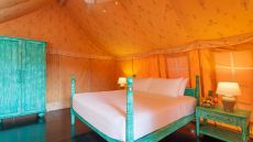 Tented villa interior