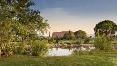 exterior pond Hotel Peralada Wine Spa Golf