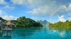 Boating in rainbow paradise