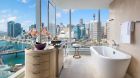 Luxury Corner Room Bathroom Darling Harbour View