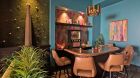 Rainbow room bar centerpiece
