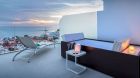 Junior suite front sea view with hot tub