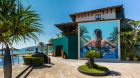 Mural of Woman in Pool