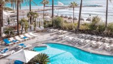 Pool with water view