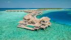 The Award Winning Overwater Residence and Villas Aerial