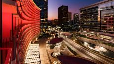 entrance night Fairmont Century Plaza