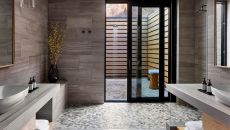 Accommodations Earth Suite Bathroom 2021 at Lodge at Blue Sky