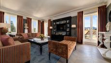 Roma Suite Sitting Room at Hotel de la Ville