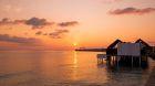 Water Villa sunset