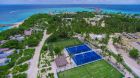 aerial with tennis courts Emerald Maldives