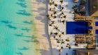 Beach Aerial Emerald Maldives Resort