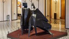 03. Hotel Lobby Pair of Walking Figures – Jubilee at Rosewood Hong Kong