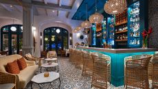 Ponciana Bar Evening Santarena Hotel at Hotel Santarena