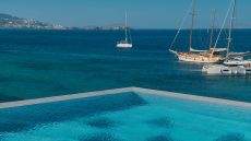 Infinity pool with glass bottom