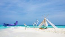 Sandbank Picnic on the Seaplane The Nautilus Maldives