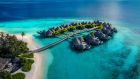 Aerial View of Ocean Houses and Residences The Nautilus Maldives