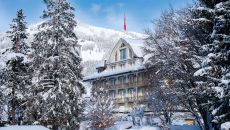Le Grand Bellevue Exterior Winter at Le Grand Bellevue