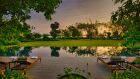 Mekong Villa The pool at sunset Azerai Can Tho