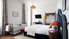 Accommodation Interior Terrace Estournel Room by Gregoire Gardette 5691 at La Maison d Estournel