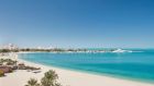 Beach with view of Qasr Al Watan and Marina at Emirates Palace MO
