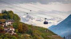 cable car to the plateau Castel Hoertenberg