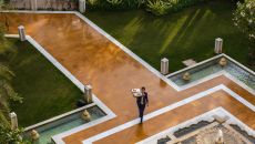 Fountain Courtyard Wide at The Leela Palace Jaipur
