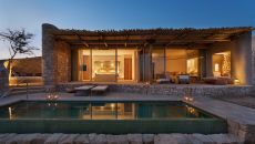 Panorama Pool Villa outdoor sunset 8038 Six Senses Shaharut