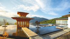 Thimphu Prayer Pavilion with Reflecting Pond