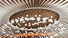 Lobby chandelier detail