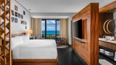 Ocean View Guestroom with King Bed at Conrad Tulum Riviera Maya