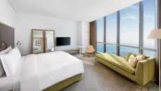 AUHETCI King Deluxe Room with Sea View Bedroom 1A Conrad Abu Dhabi