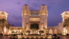 night exterior at Raffles Al Areen Palace Bahrain