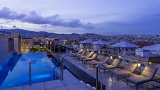 23 Pool Night View at Inter Continental Barcelona