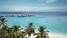 See more information about COMO Maalifushi Water Villas Aerial View of 400 series 3 at COMO Maalifushi