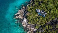 Guest Room Premier Ocean View Pool Villa Aerial View Anantara Maia Seychelles