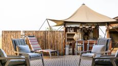 Outdoor deck Mara River Tented Camp