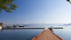 deck with water views