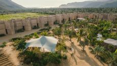 Exterior, ocean in the distance