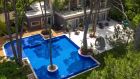 villa with pool top view