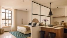 Studio River View Kitchen Living Room