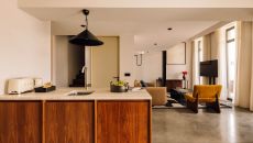 two bed duplex suite river living room