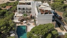 hotel exterior aerial