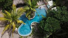 Isla Palenque Drone Pool 5 Coffee Abroad Isla Palenque