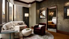 Signature Suite Living Room at Raffles Boston