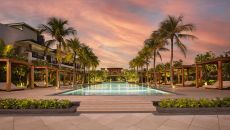 Regent Bali Canggu Main Pool Golden Hour