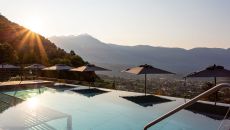 pool golden hour at Hotel AVIDEA